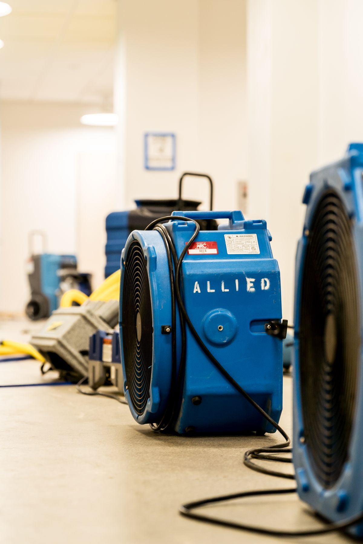 Allied equipment in mold remediation job