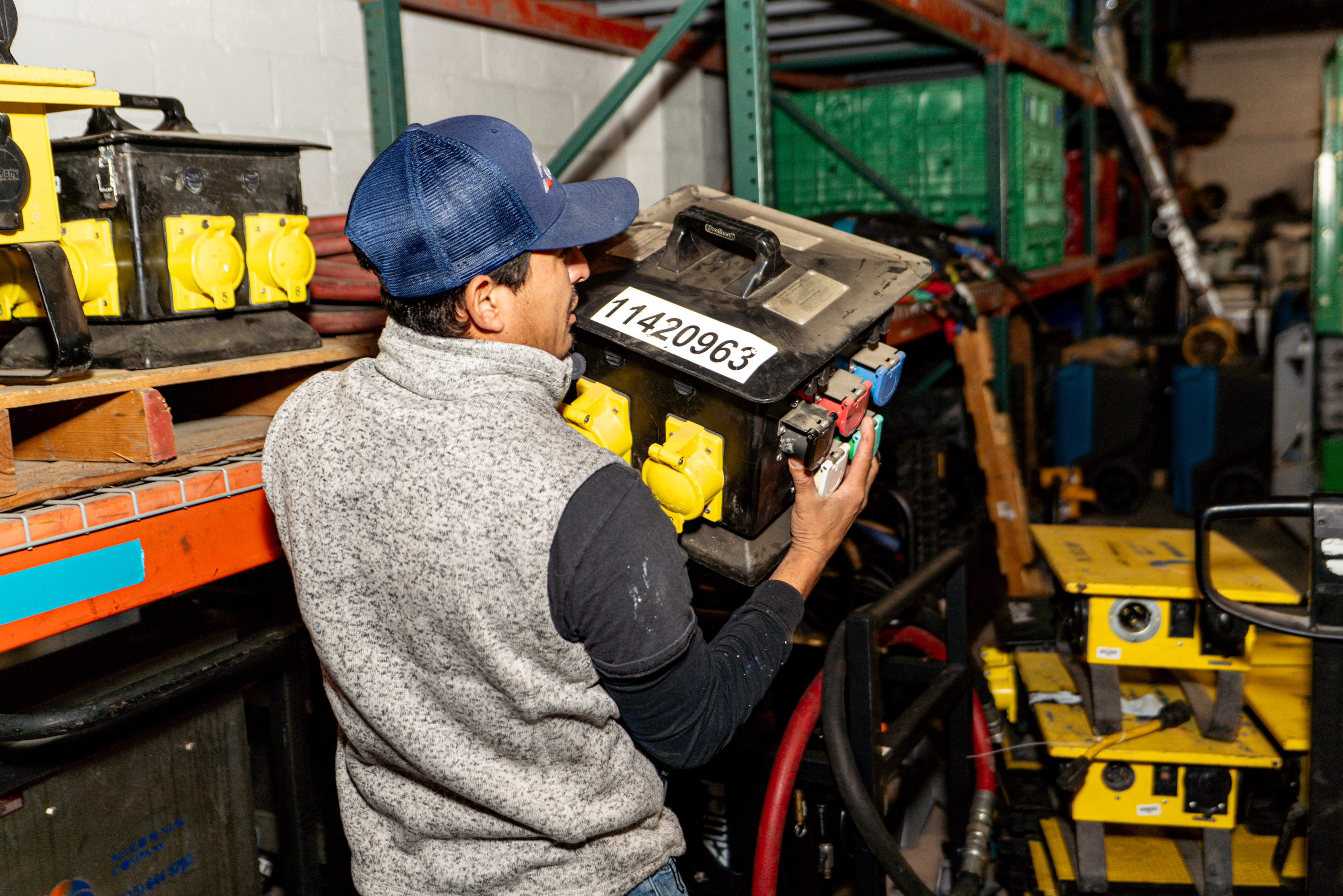 Allied Rental Company equipment and crew