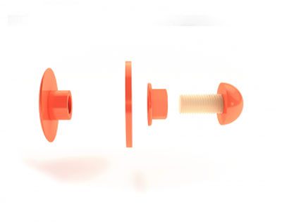 Fitting Kit -Vert covers 4 sect (Qty 25)