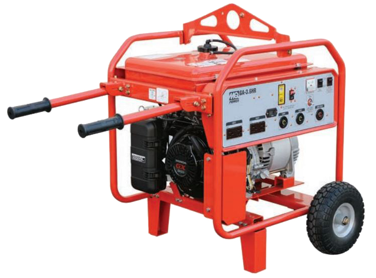 Generator 3.6kW Honda GX240 GFCI Wheel Kit