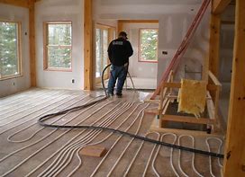 Drying Gypcrete floor for radiant heating